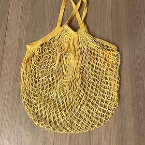 string yellow tote